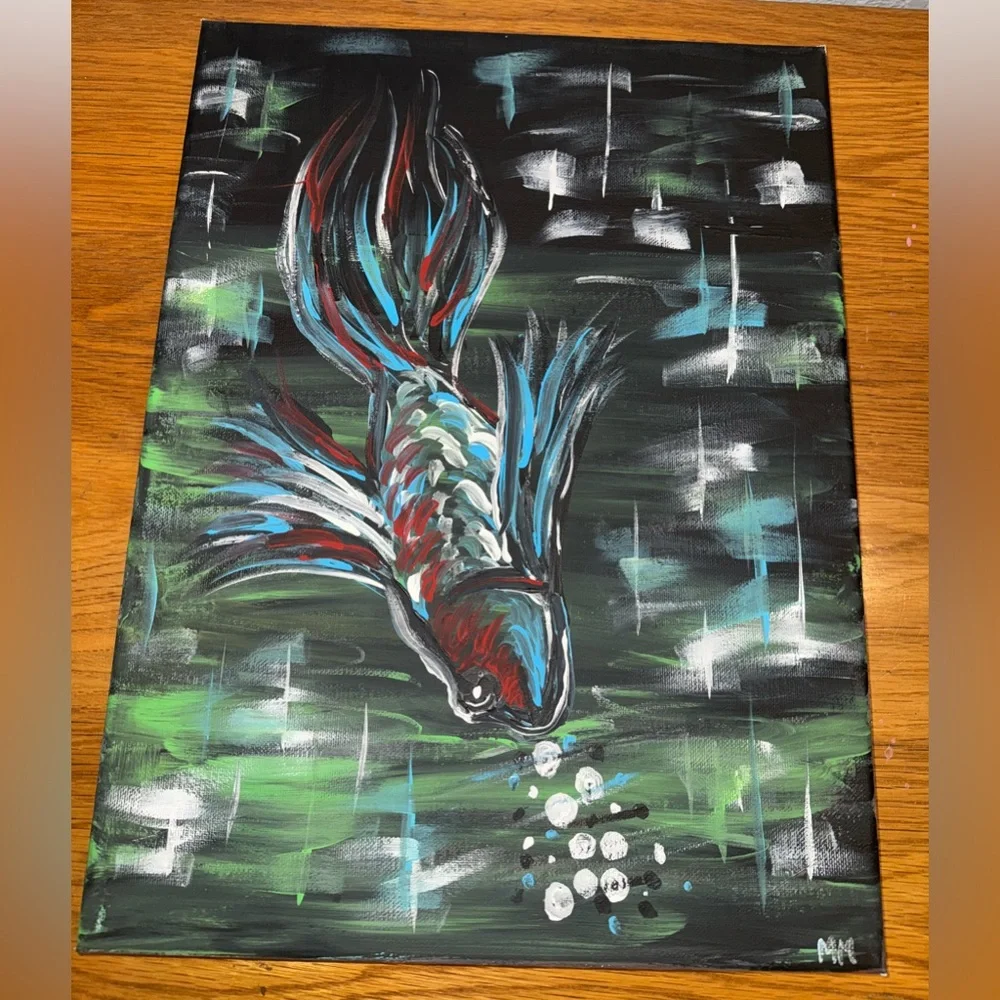 Colorful Fish Art Canvas